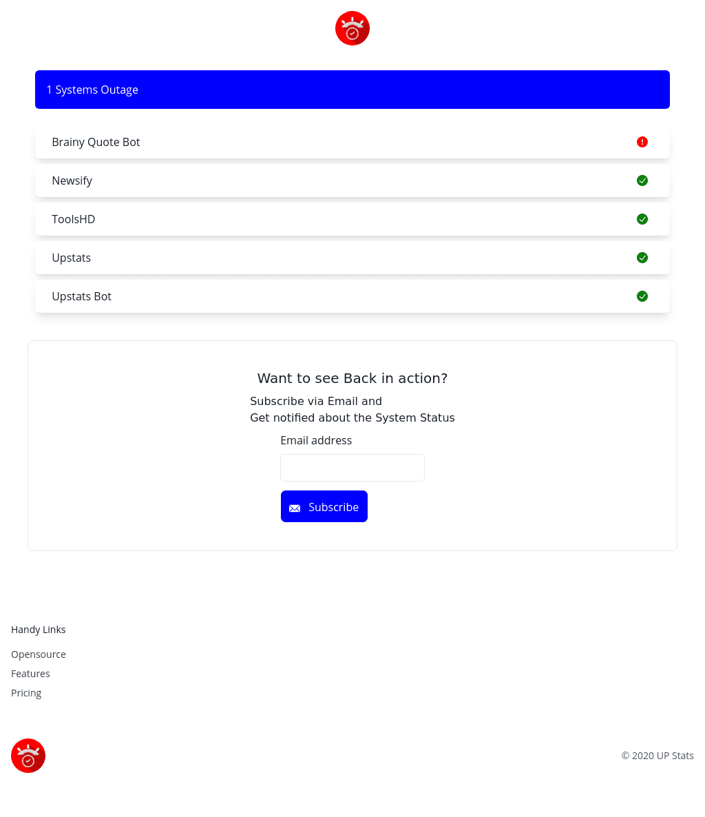 Upstats - Website Monitoring